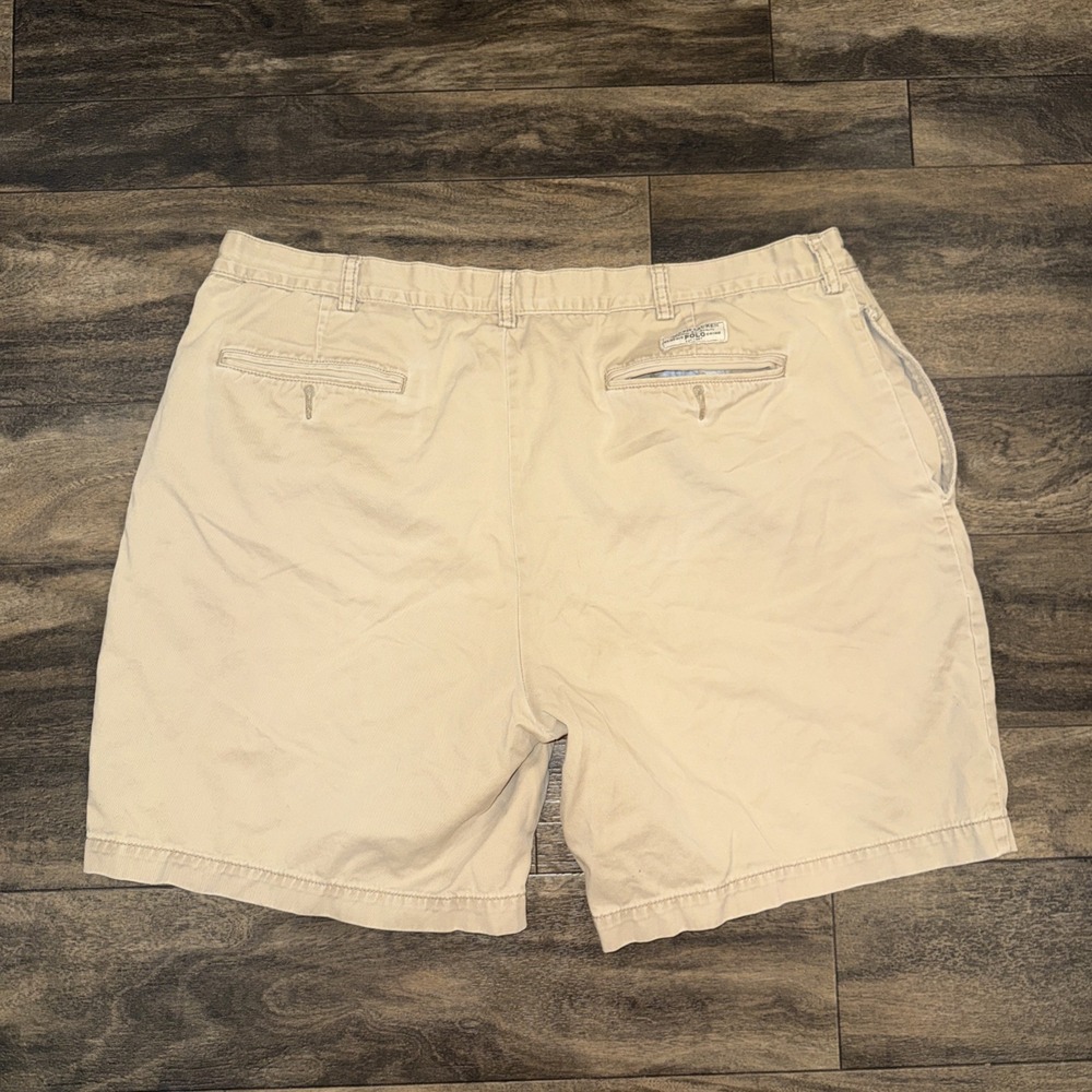 Polo Ralph Lauren Tyler Shorts Classic Chino Men's Size 42 Inseam 10" Beige - Picture 7 of 8